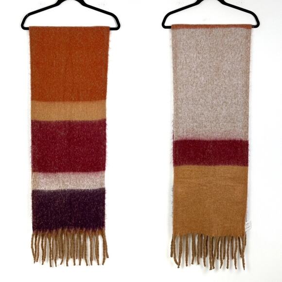 NWT Charlie Paige Winter Scarf Wrap Bold Stripes Color Block - Picture 5 of 7